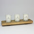 Candle Flight — Three Essential Soy Candles (3.5 oz. each) in Custom-crafted Flight