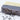 Lavender goat milk and olive oil soap bar with dried lavender buds on white background. The top half of the bar is Indigo colored while the bottom half is ivory-colored. Bon Terre